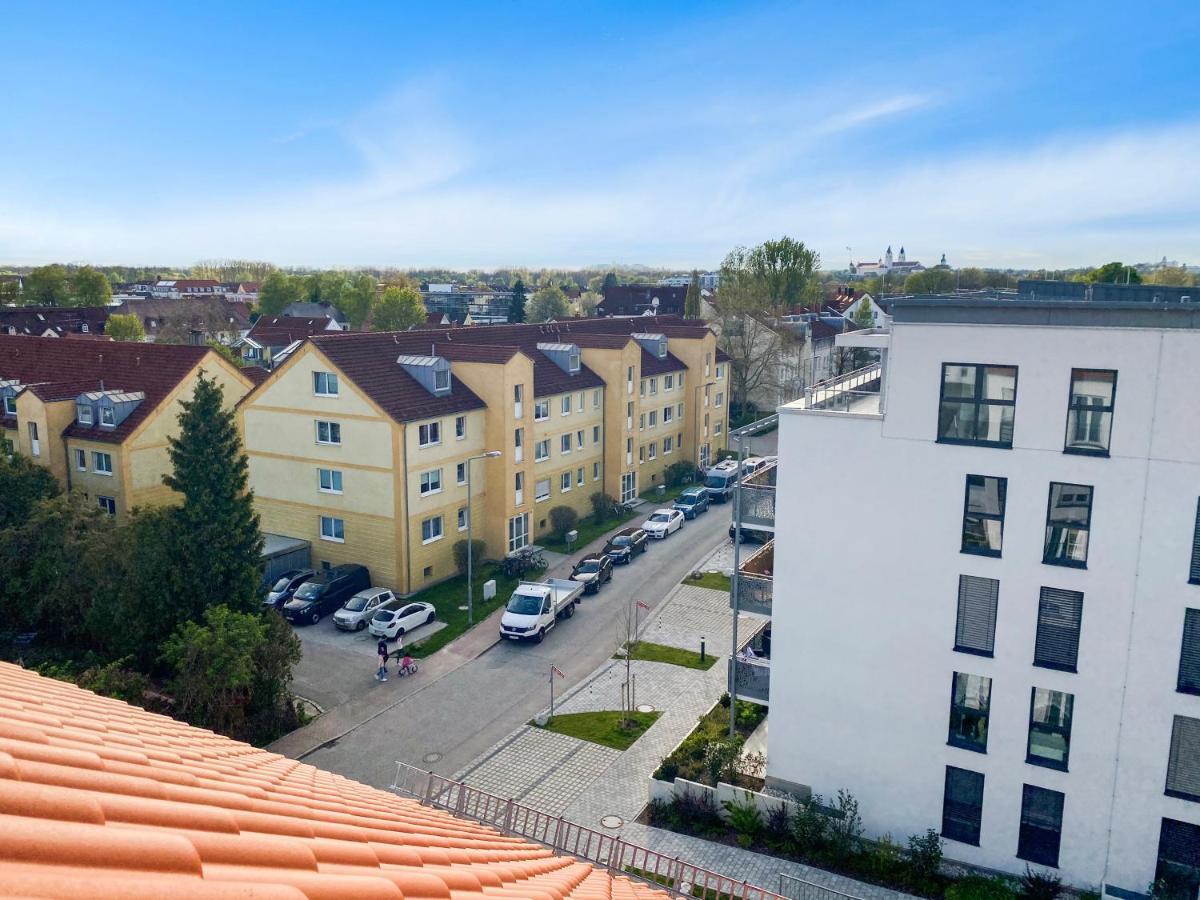 Modern & Stylisch - Penthouse-Feeling Nahe Flughafen Muenchen Apartment Freising Exterior photo